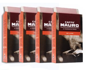 קפה טחון Mauro De Luxe וואקום 1000 גר' (4 חבילות)